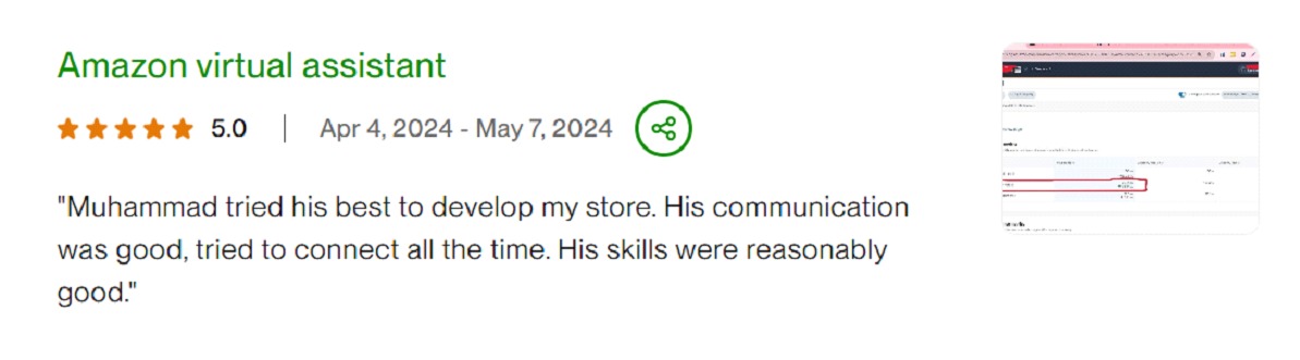 Client Review Screenshot 2